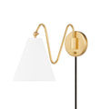 MITZI, ONDA PLUG-IN SCONCE, PLUG IN WALL LIGHT SCONCES
