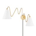 MITZI, ONDA PLUG-IN SCONCE, PLUG IN WALL LIGHT SCONCES