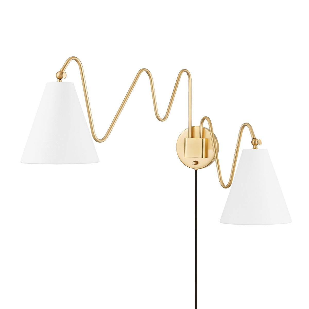MITZI, ONDA PLUG-IN SCONCE, PLUG IN WALL LIGHT SCONCES