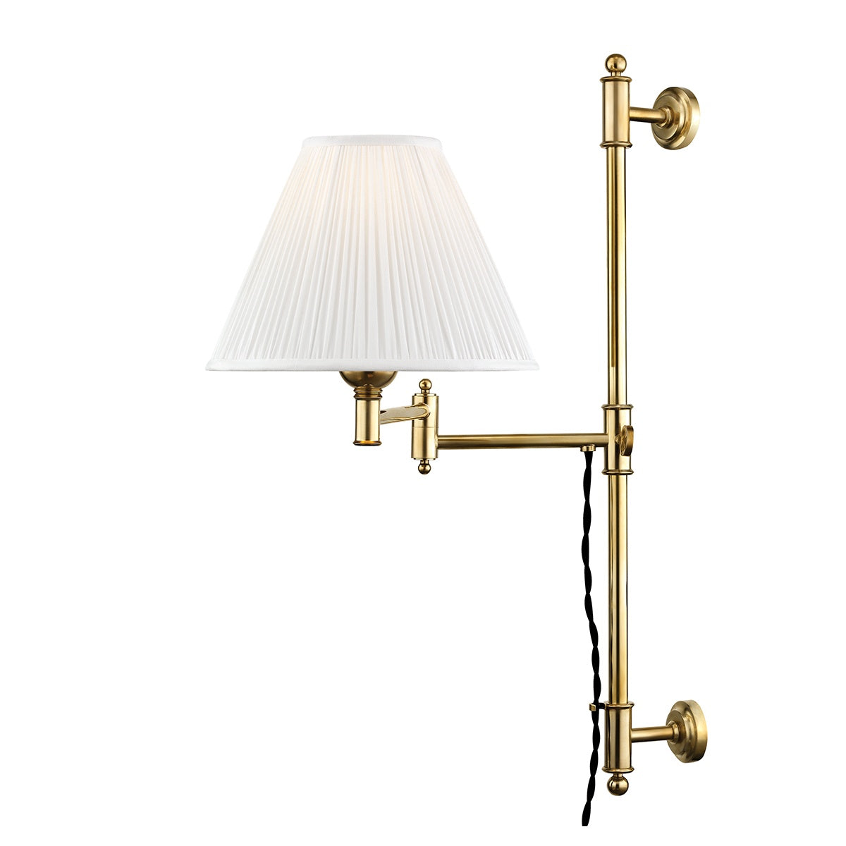 HUDSON VALLEY LIGHTING, CLASSIC NO.1 PLUG-IN SCONCE, PLUG IN WALL LIGHT SCONCES