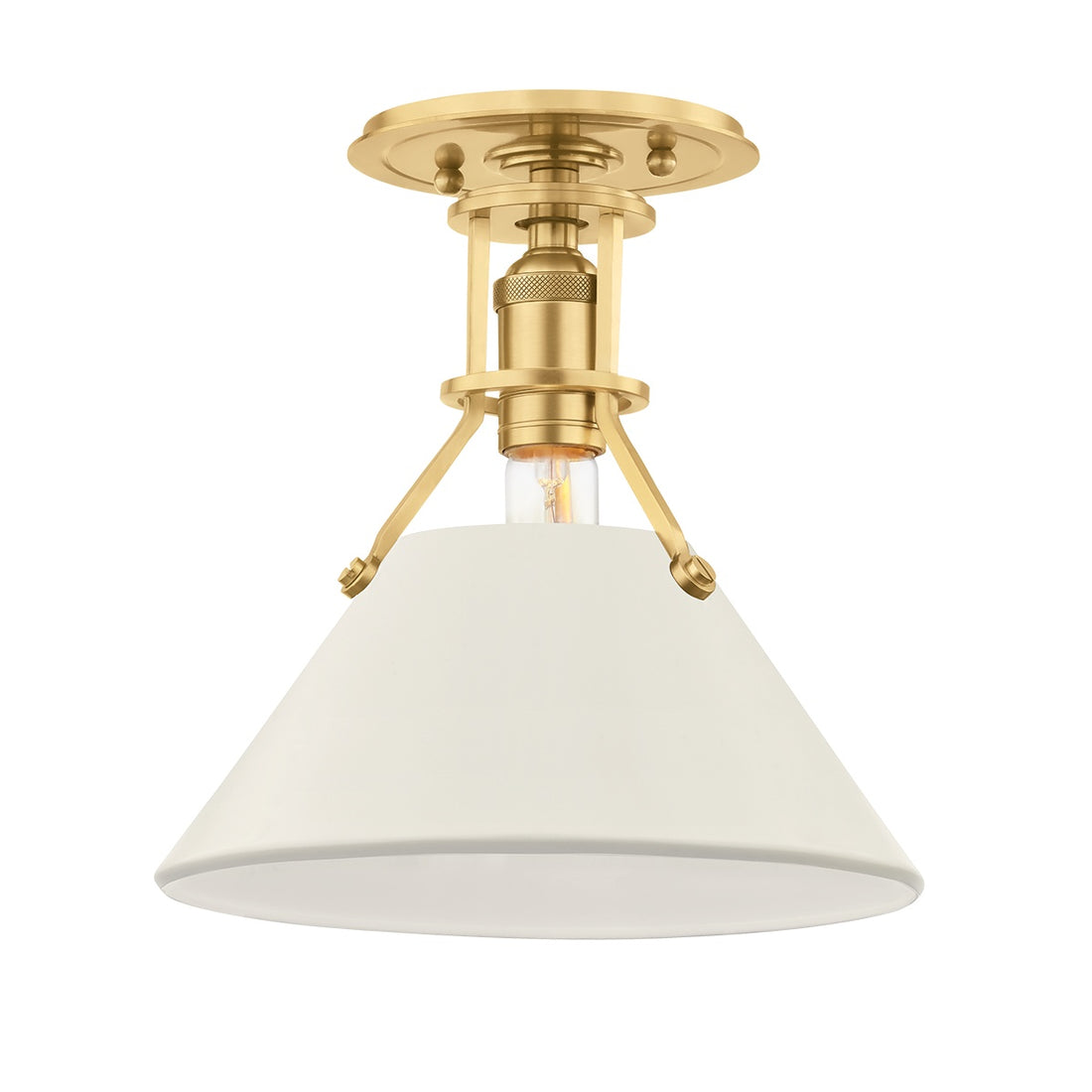 HUDSON VALLEY LIGHTING, PAINTED NO.2 SEMI FLUSH, SEMI FLUSH MOUNT LIGHT