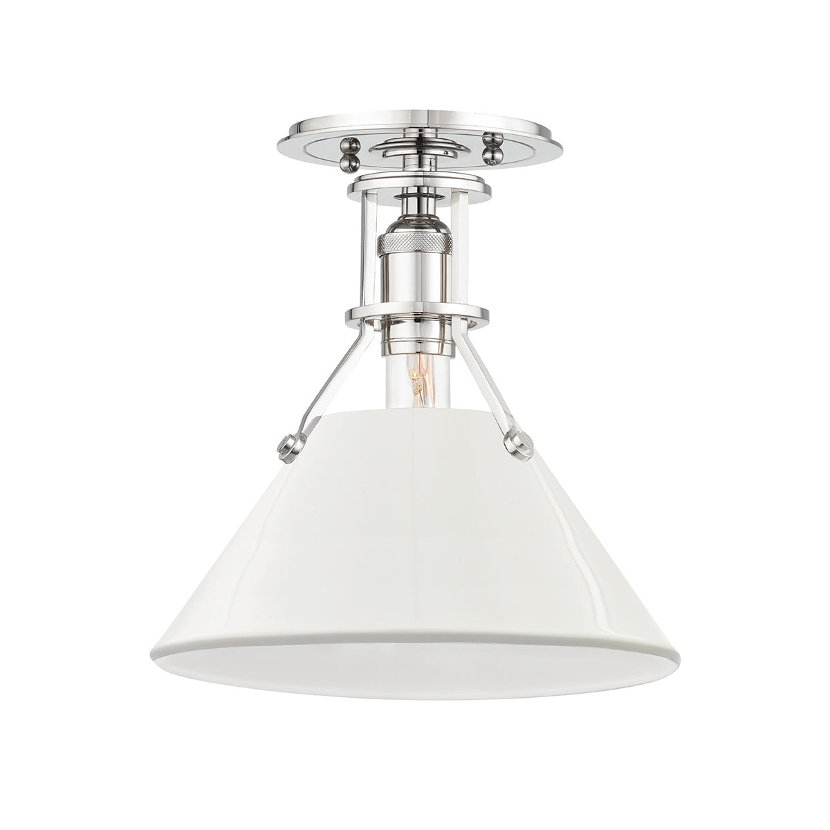 HUDSON VALLEY LIGHTING, PAINTED NO.2 SEMI FLUSH, SEMI FLUSH MOUNT LIGHT