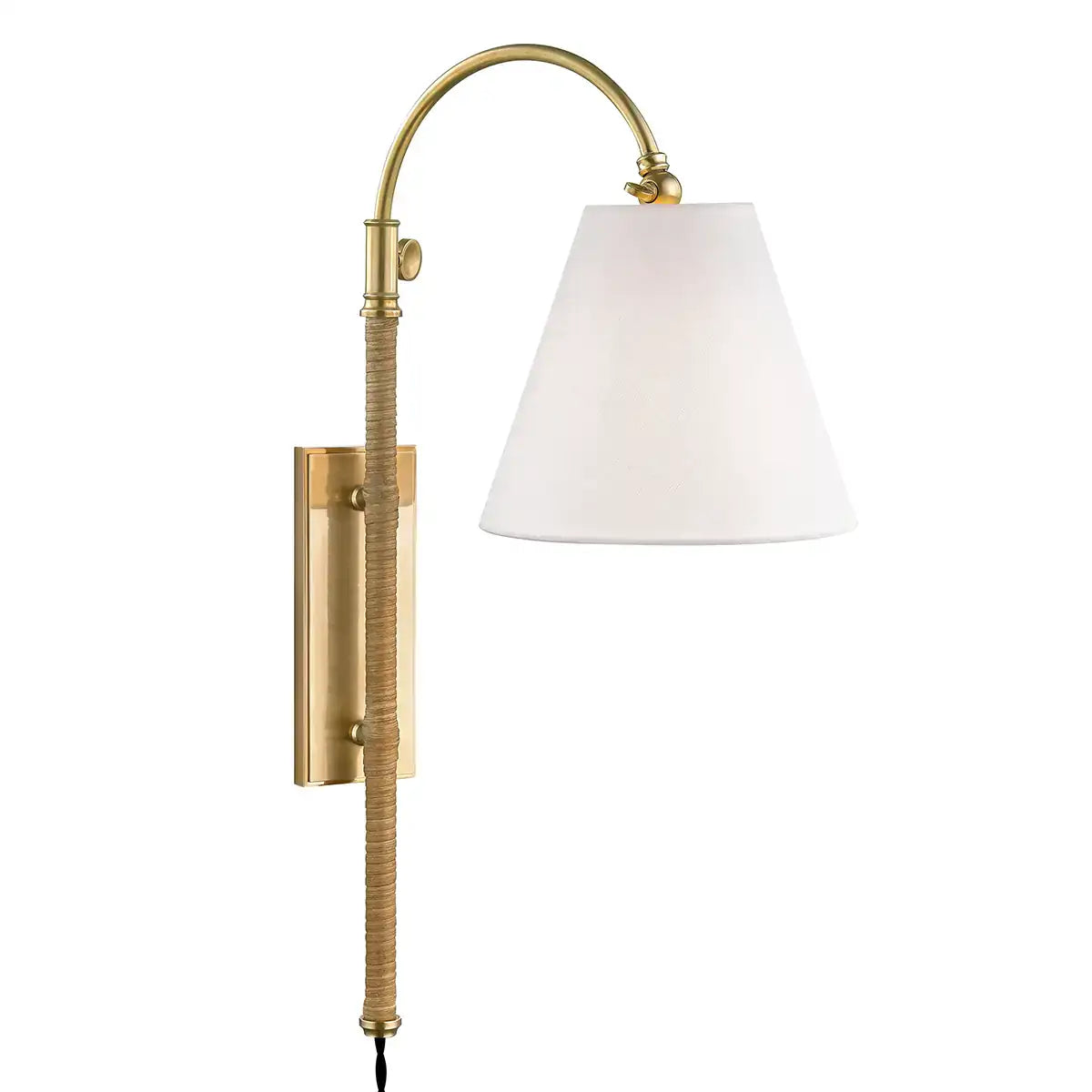 Hudson Valley Lighting, CURVES NO.1 PLUG-IN SCONCE, PLUG IN WALL LIGHT SCONCES