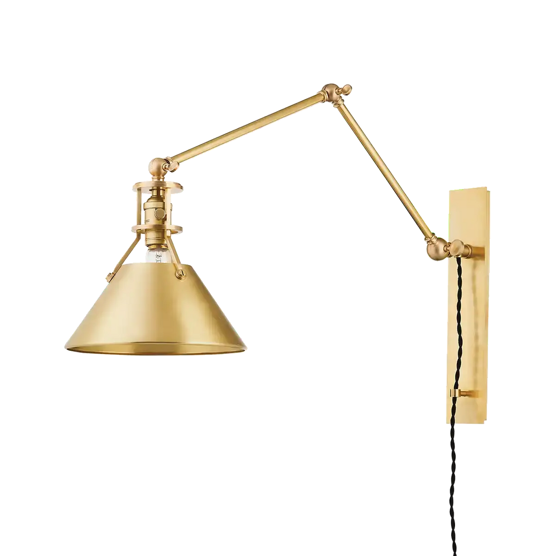 Hudson Valley Lighting, METAL NO. 2 PLUG-IN SCONCE, PLUG IN WALL LIGHT SCONCES