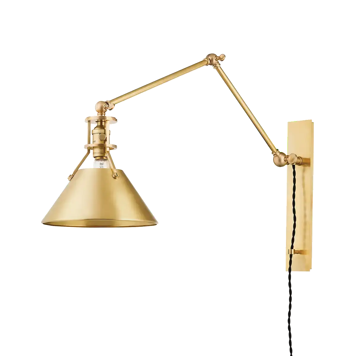 Hudson Valley Lighting, METAL NO. 2 PLUG-IN SCONCE, PLUG IN WALL LIGHT SCONCES