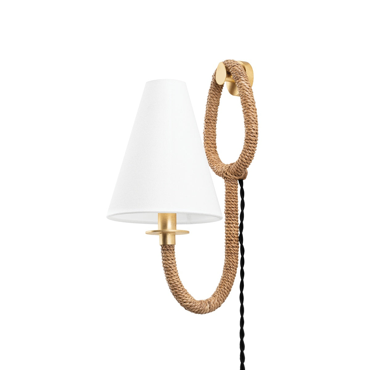 Troy Lighting, DEAVER PLUG-IN SCONCE, PLUG IN WALL LIGHT SCONCES