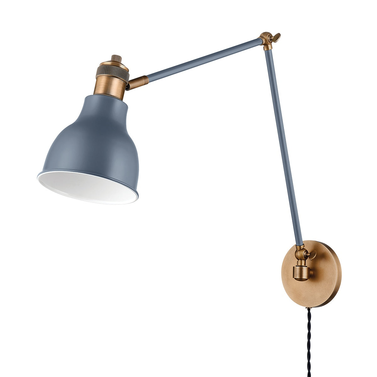 TROY LIGHTING, MAKIN PLUG-IN SCONCE, PLUG IN WALL LIGHT SCONCES