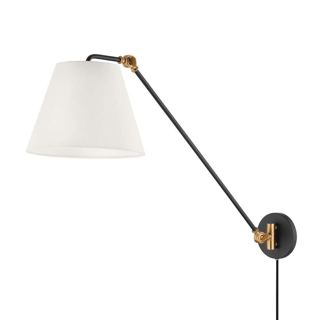 TROY LIGHTING, NAVIN PLUG-IN SCONCE, PLUG IN WALL LIGHT SCONCES