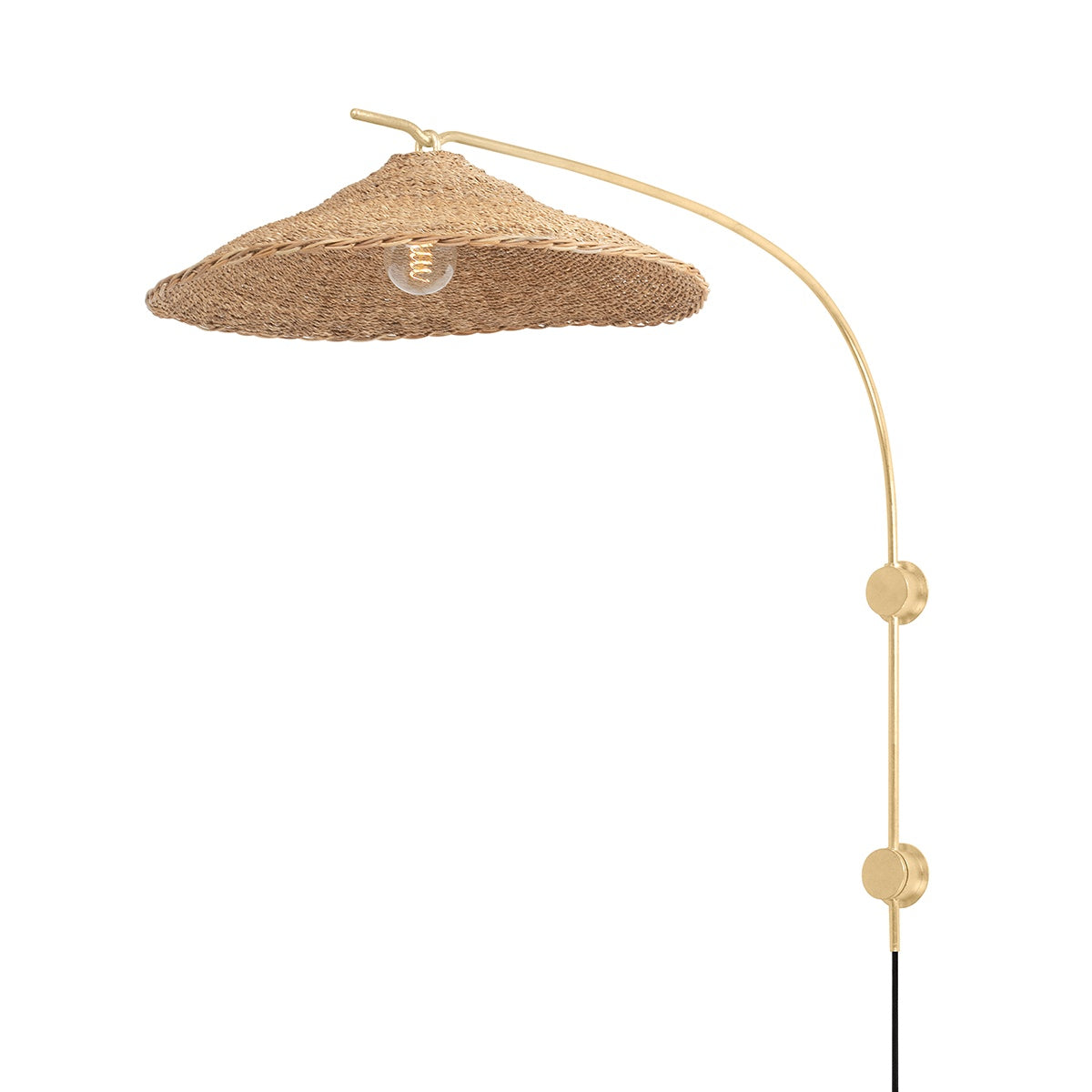 TROY LIGHTING, VALIER PLUG-IN SCONCE, PLUG IN WALL LIGHT SCONCES