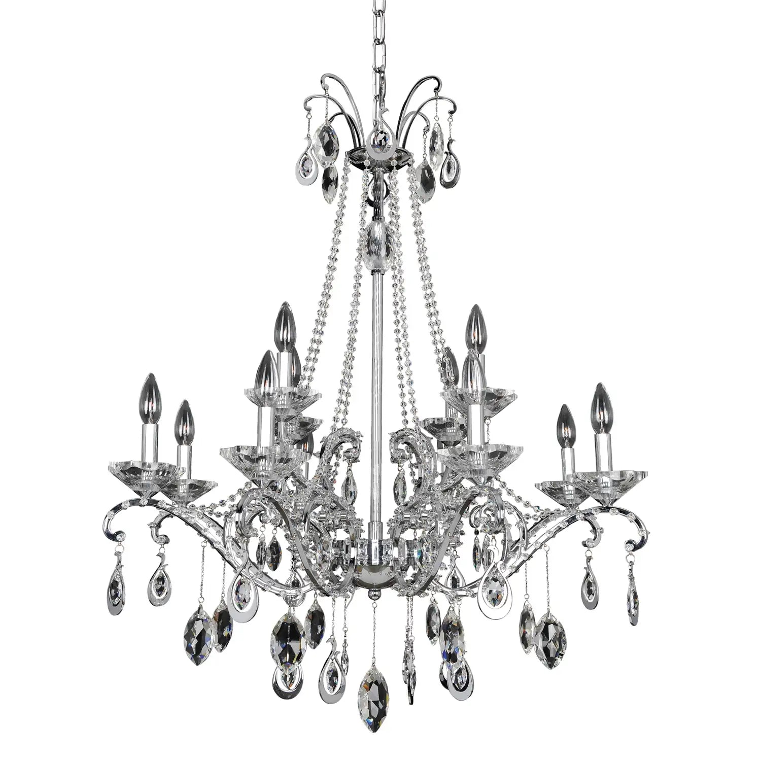 ALLEGRI, TORRELI TIERED CHANDELIER, CHANDELIER LIGHT