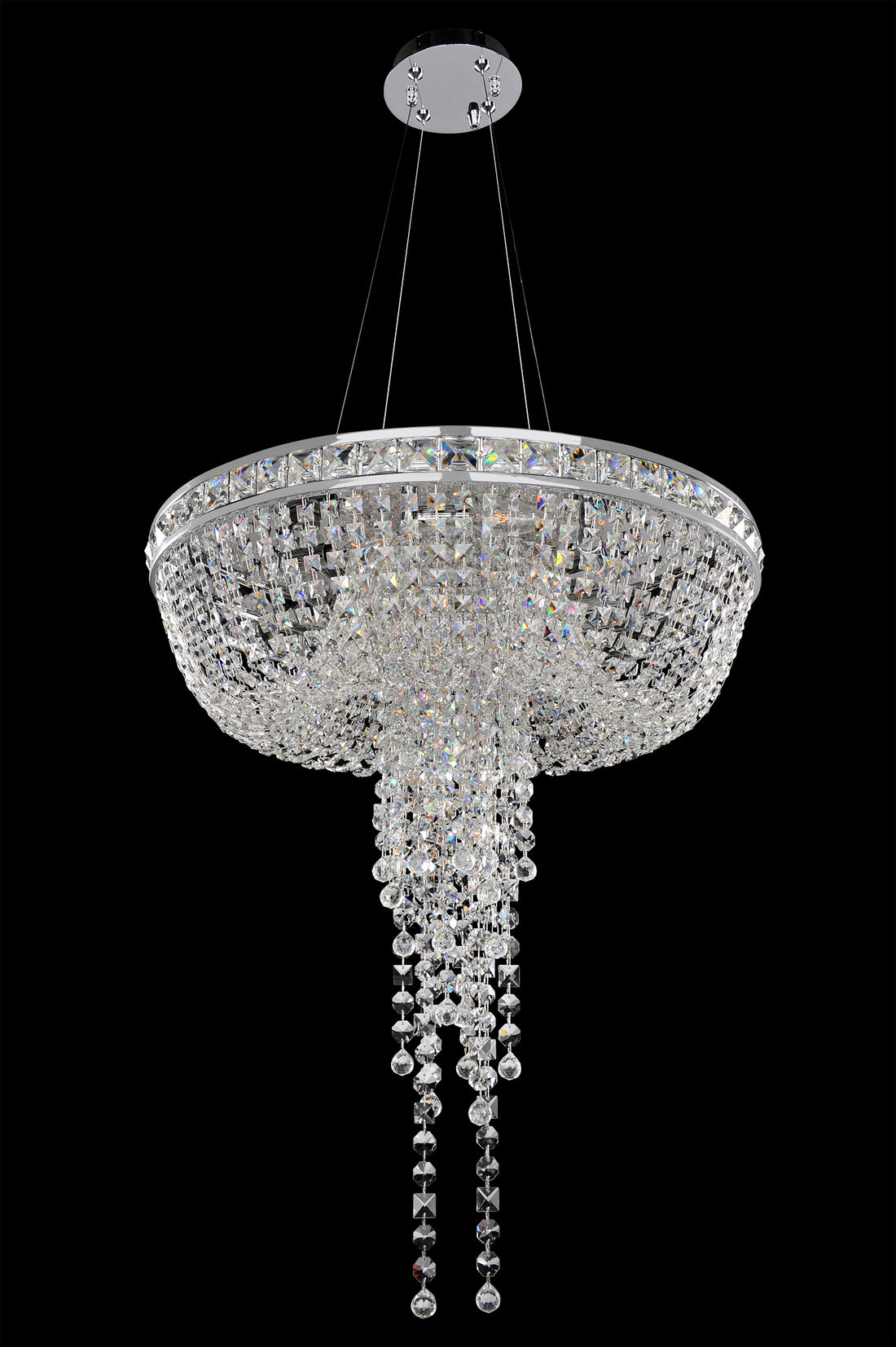 ALLEGRI, CASCATA CONVERTIBLE PENDANT - FLUSH MOUNT, PENDANT LIGHT