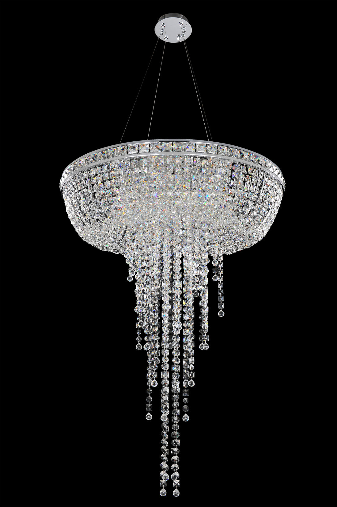 ALLEGRI, CASCATA CONVERTIBLE PENDANT - FLUSH MOUNT, PENDANT LIGHT