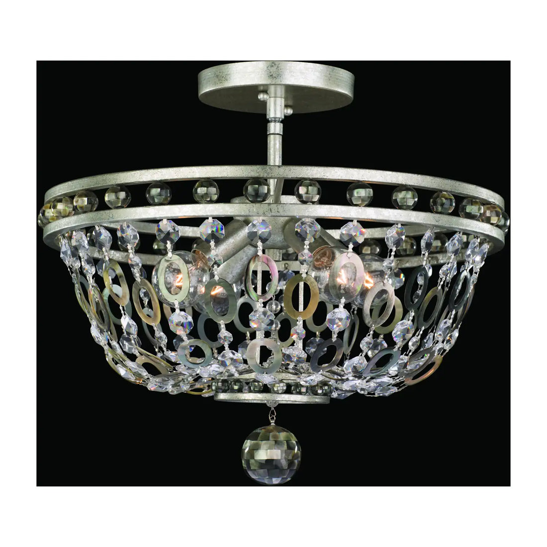 ALLEGRI, LUCIA SEMI-FLUSH MOUNT, SEMI FLUSH MOUNT LIGHT