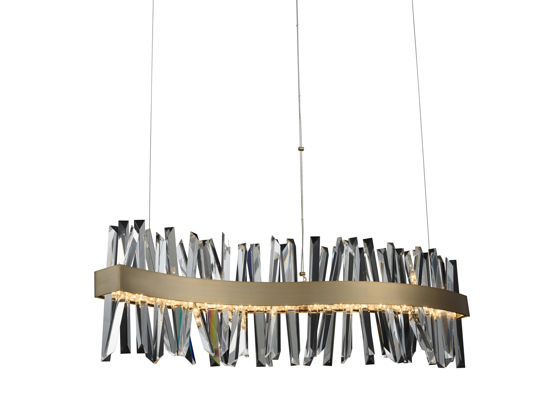 ALLEGRI, GLACIER LED WAVE ISLAND, PENDANT LIGHT