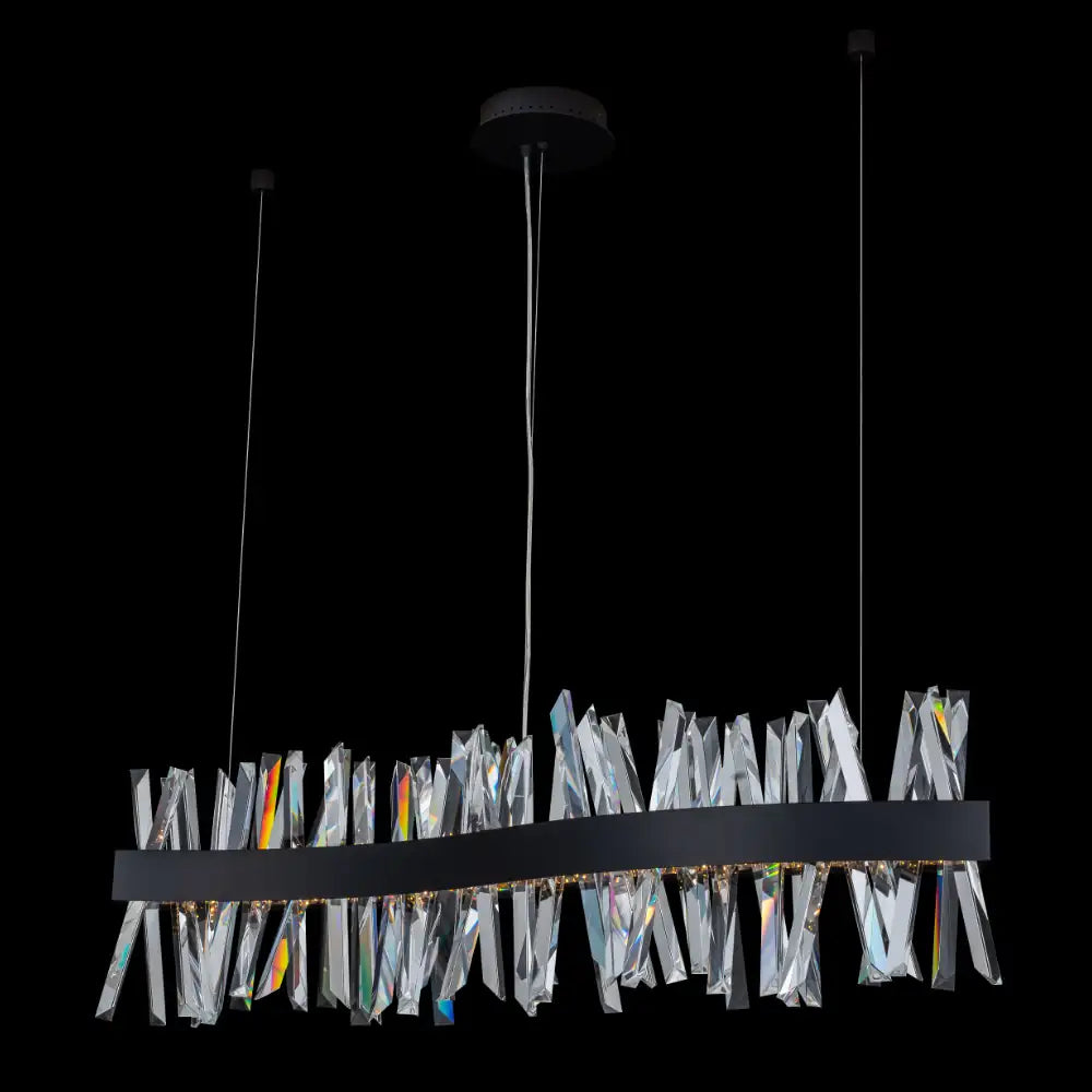 ALLEGRI, GLACIER LED WAVE ISLAND, PENDANT LIGHT