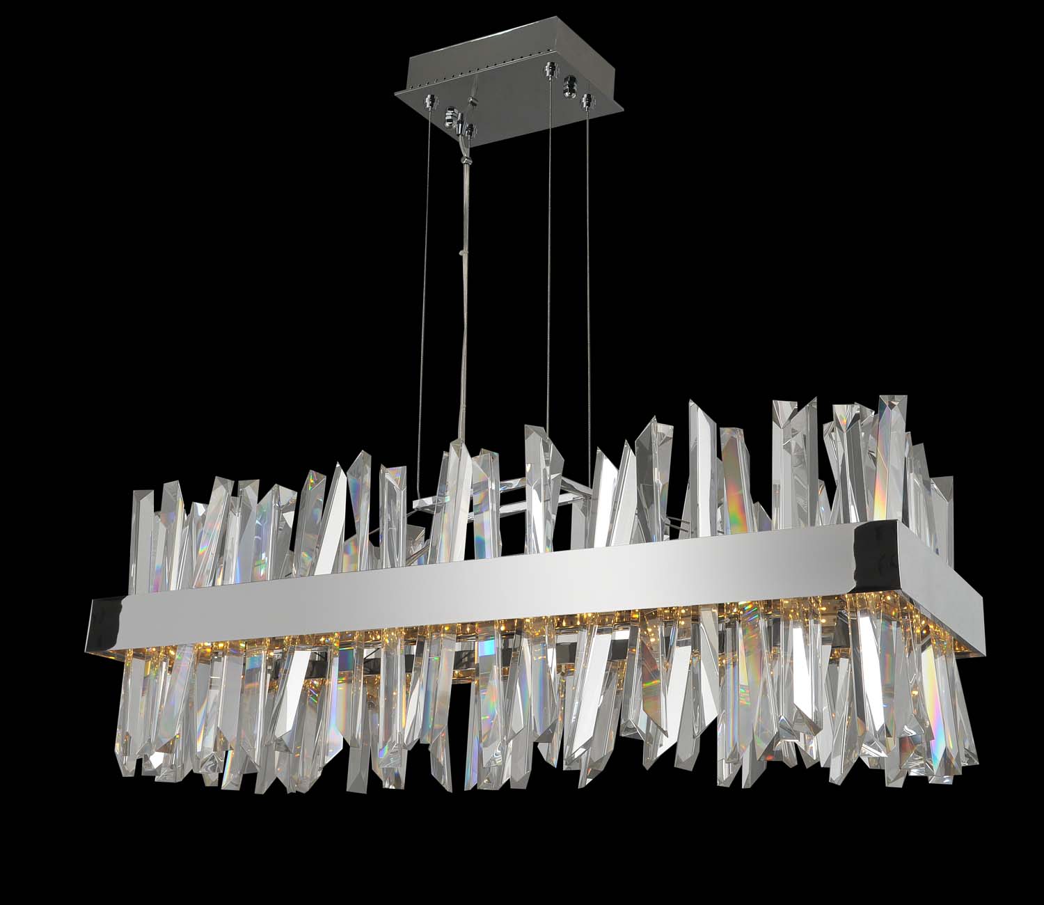 ALLEGRI, GLACIER LED ISLAND, PENDANT LIGHT