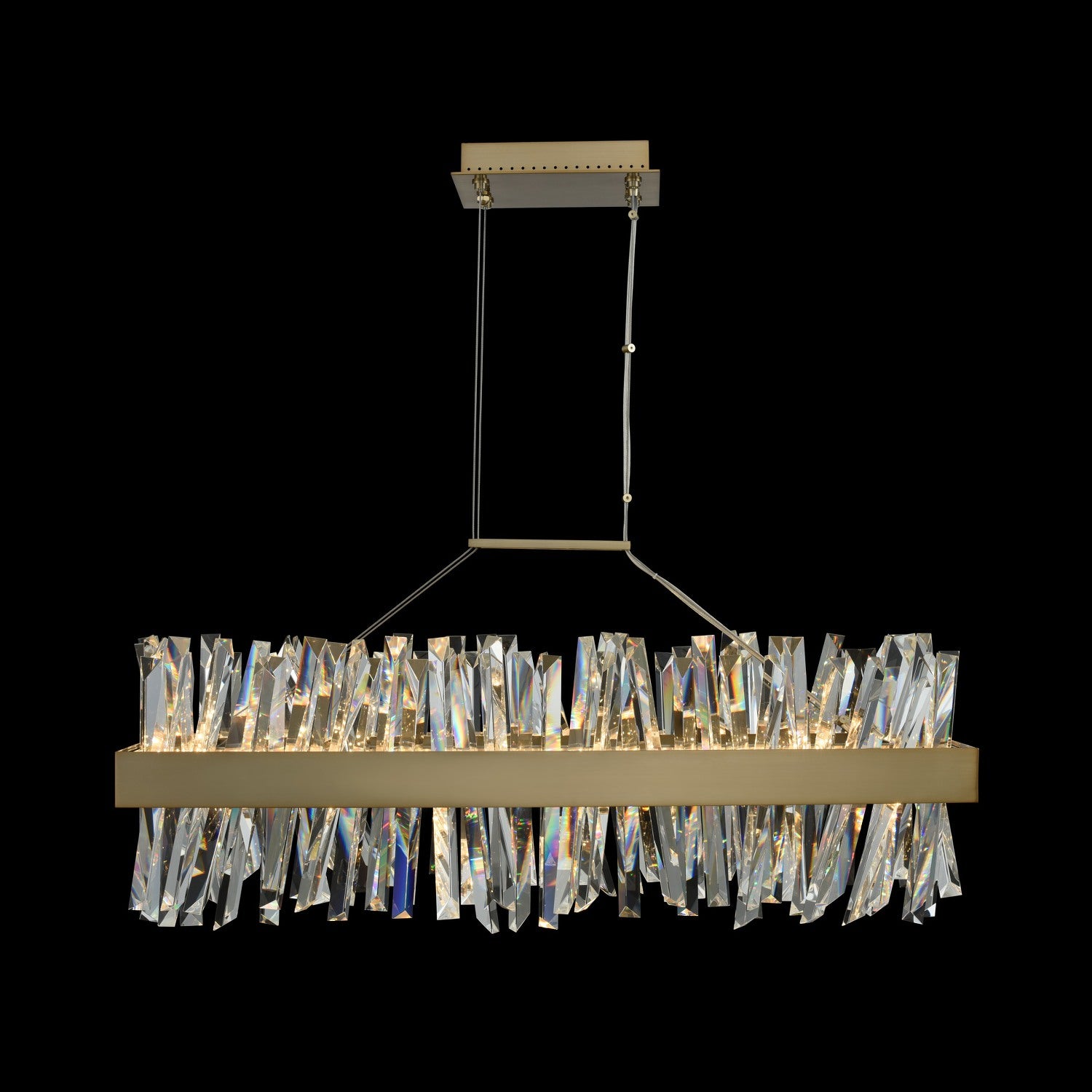 ALLEGRI, GLACIER LED ISLAND, PENDANT LIGHT