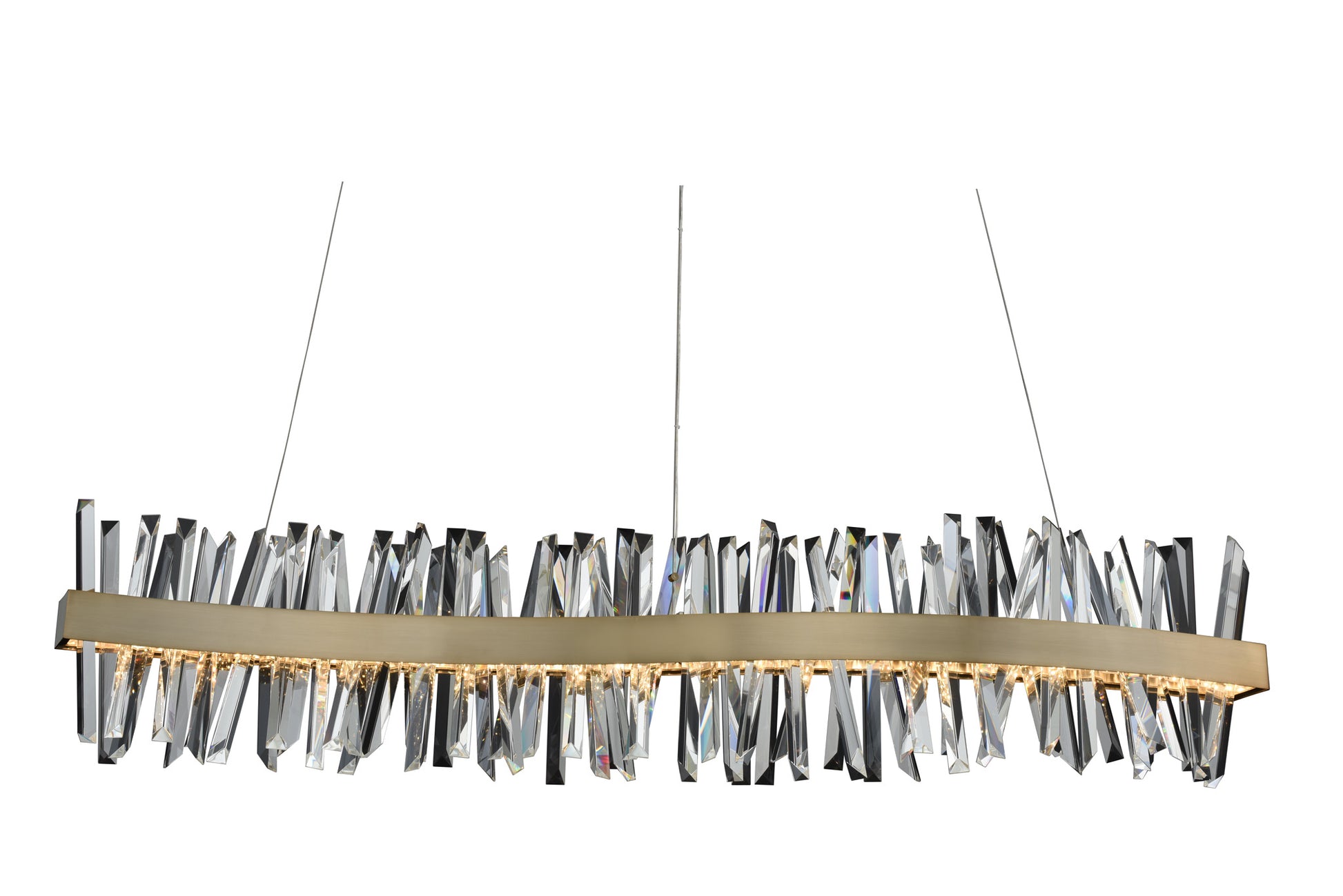 ALLEGRI, GLACIER LED WAVE ISLAND, PENDANT LIGHT