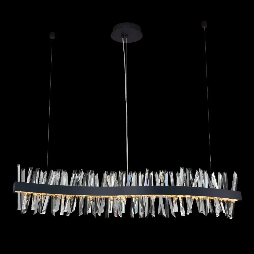 ALLEGRI, GLACIER LED WAVE ISLAND, PENDANT LIGHT
