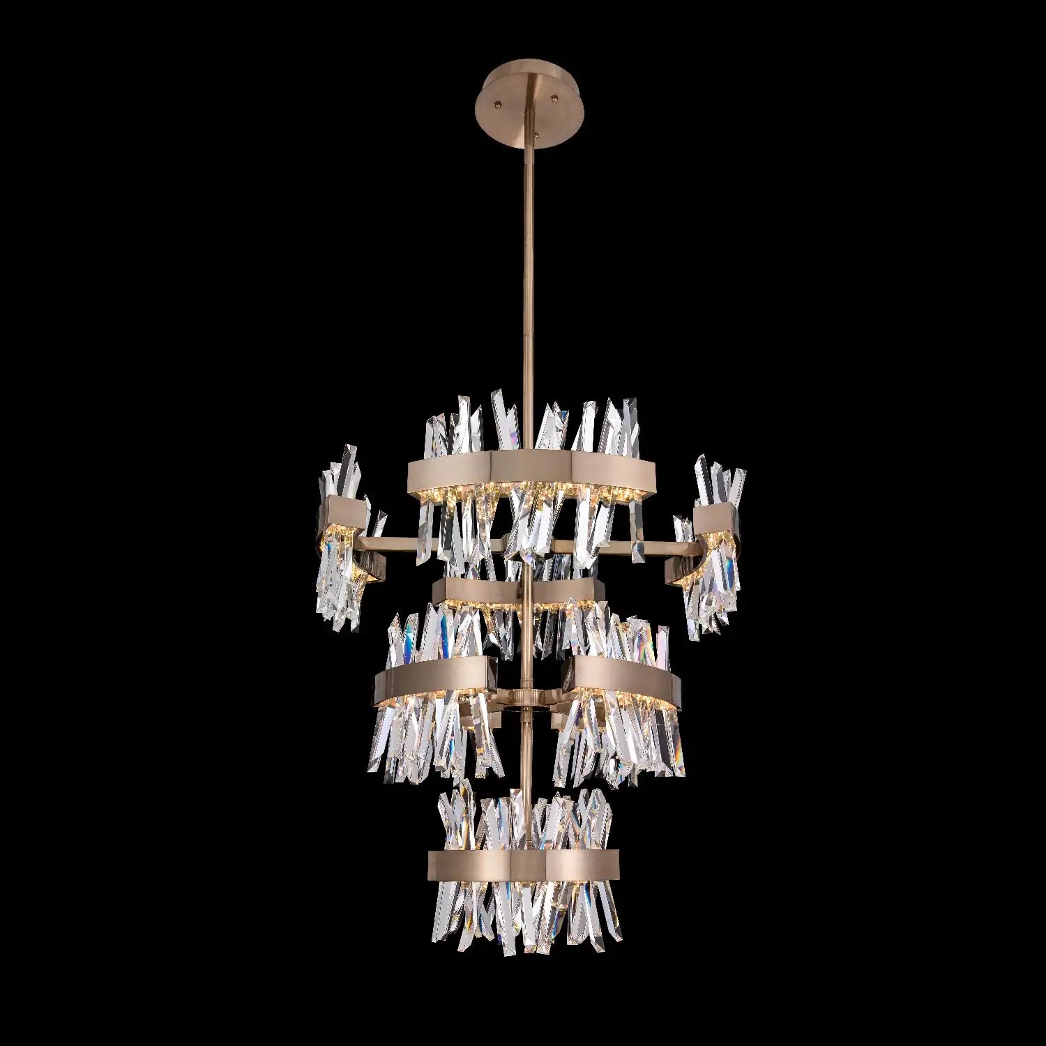 ALLEGRI, GLACIER LED FOYER, CHANDELIER LIGHT