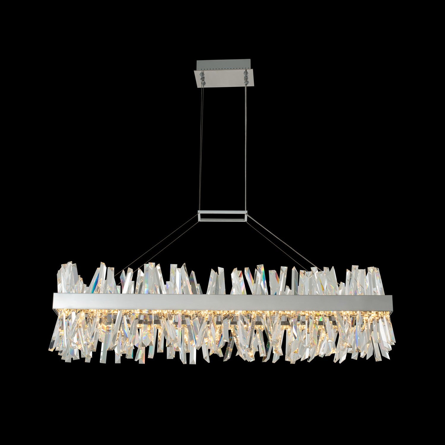 ALLEGRI, GLACIER LED ISLAND, PENDANT LIGHT