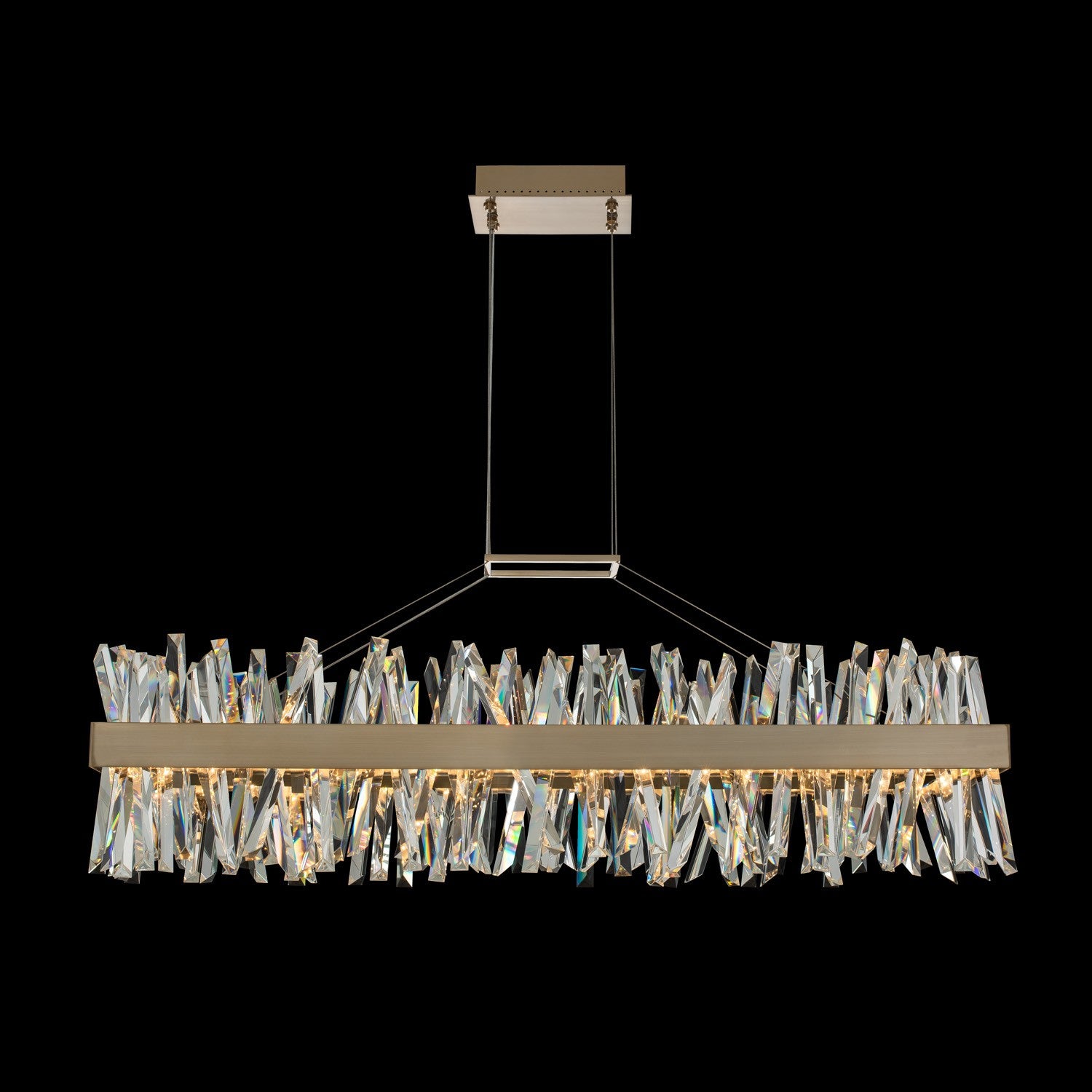 ALLEGRI, GLACIER LED ISLAND, PENDANT LIGHT