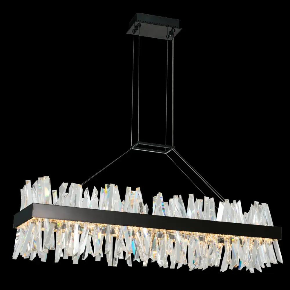 ALLEGRI, GLACIER LED ISLAND, PENDANT LIGHT