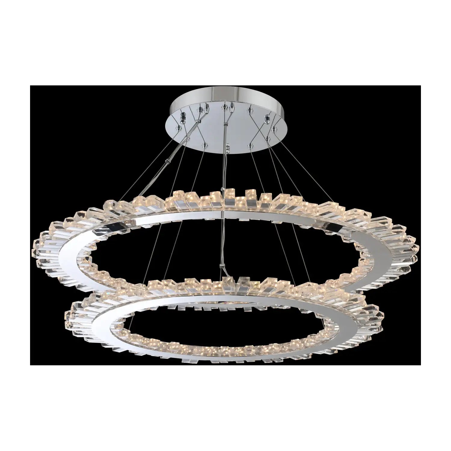 ALLEGRI, QUASAR TIERED CHANDELIER, CHANDELIER LIGHT
