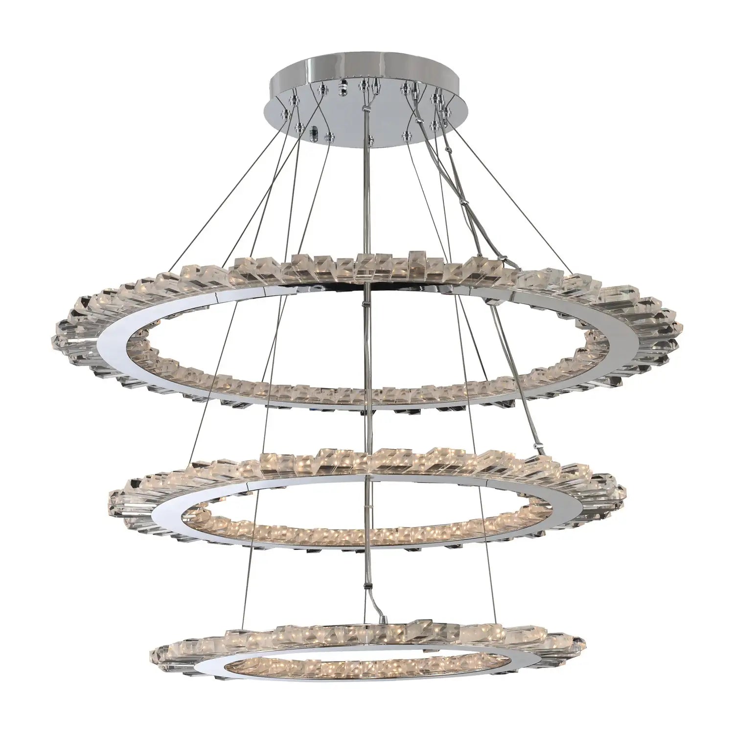 ALLEGRI, QUASAR TIERED CHANDELIER, CHANDELIER LIGHT