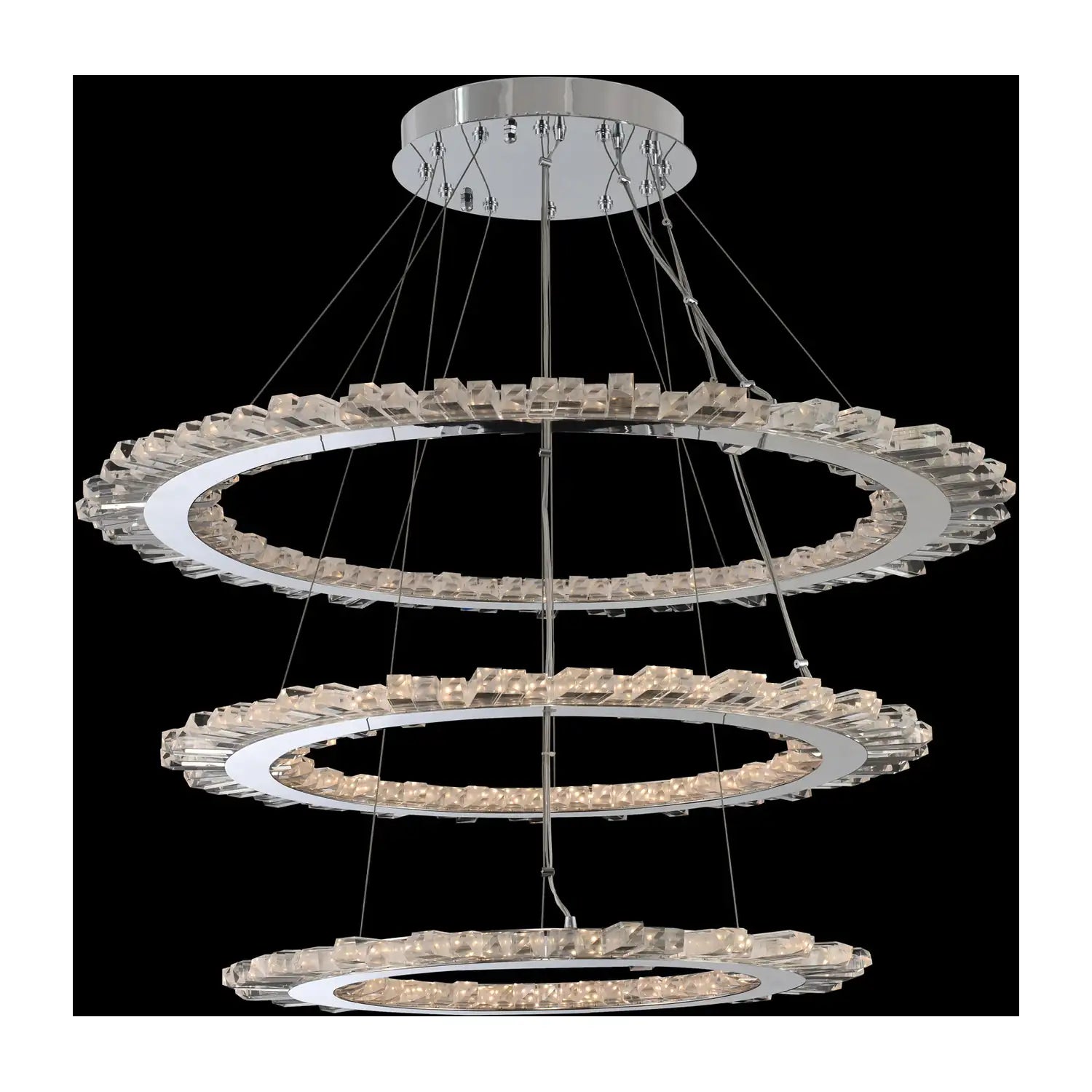 ALLEGRI, QUASAR TIERED CHANDELIER, CHANDELIER LIGHT