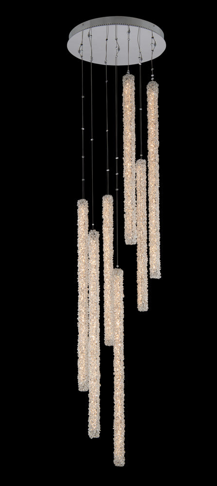 ALLEGRI, LINA 7 COLUMN LED FOYER | 035558-010-FR001, PENDANT LIGHT