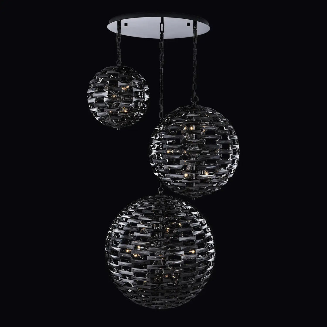 ALLEGRI, ALTA 3 ORB PENDANT, PENDANT LIGHT
