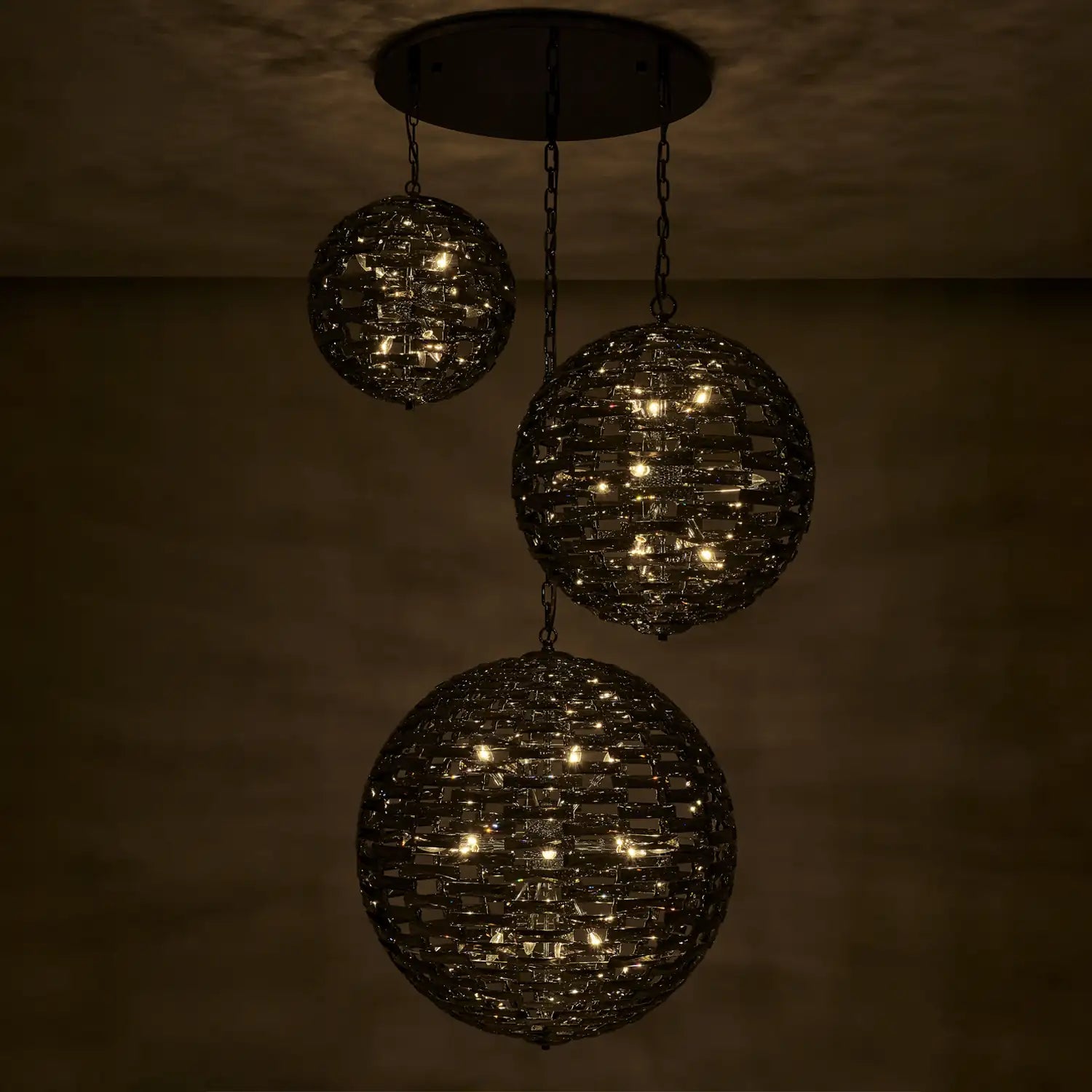 ALLEGRI, ALTA 3 ORB PENDANT, PENDANT LIGHT
