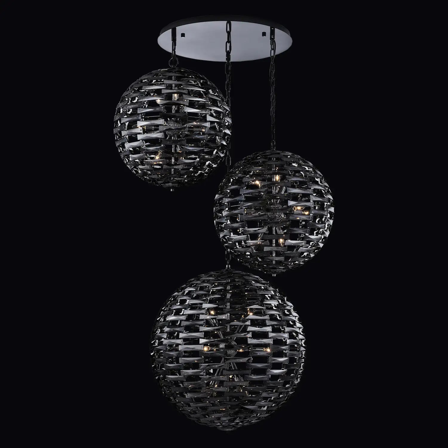 ALLEGRI, ALTA 3 ORB PENDANT, PENDANT LIGHT