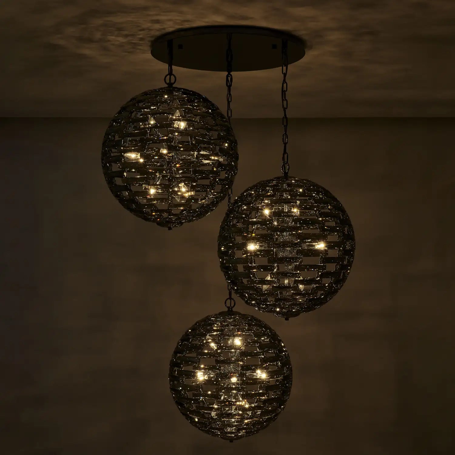 ALLEGRI, ALTA 3 ORB PENDANT, PENDANT LIGHT