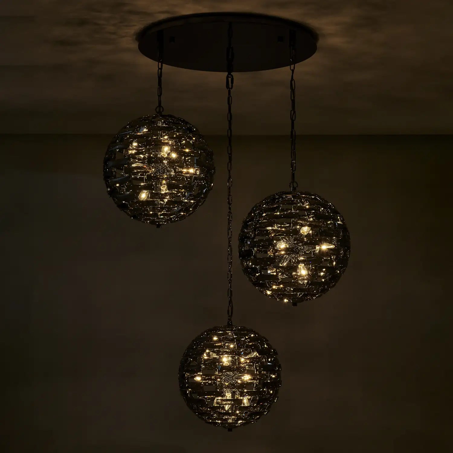 ALLEGRI, ALTA 3 ORB PENDANT, PENDANT LIGHT