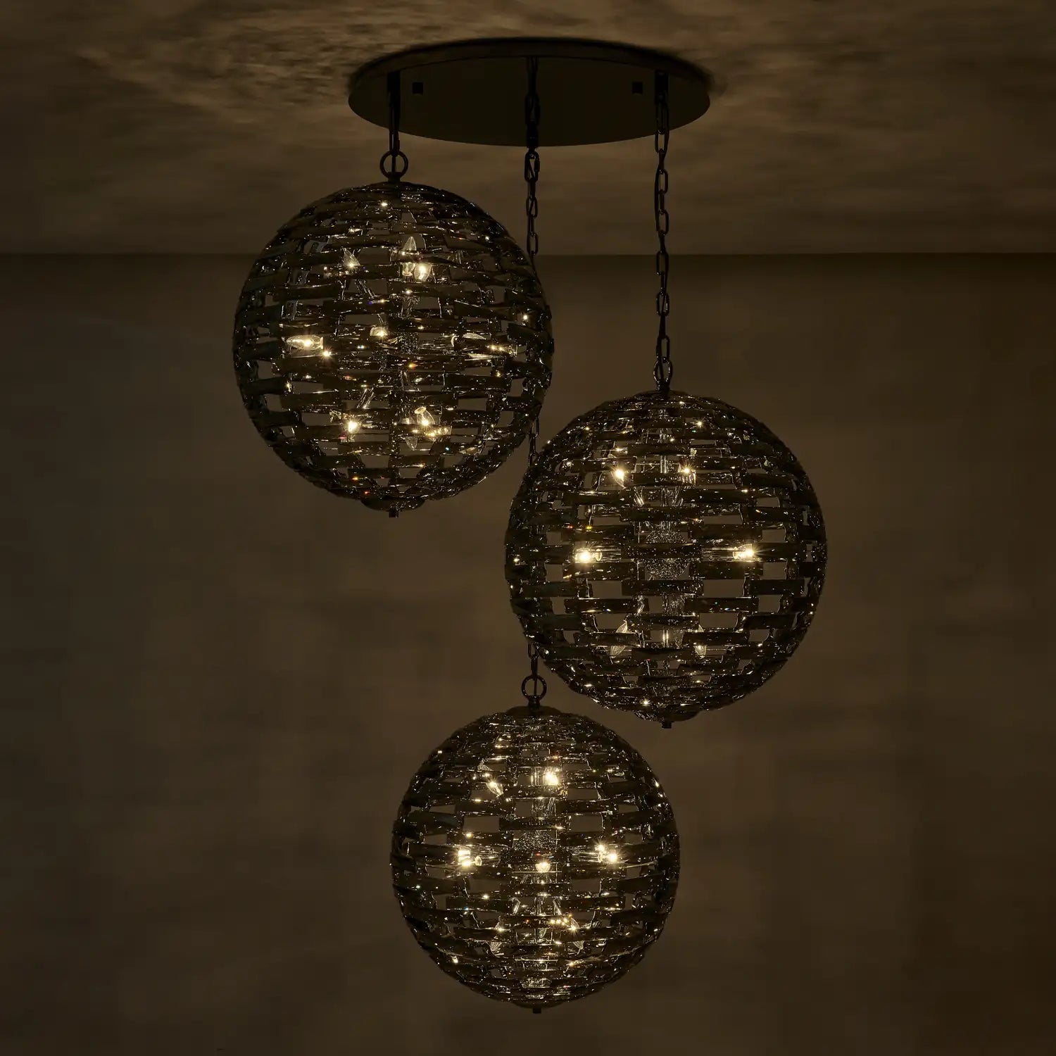 ALLEGRI, ALTA 3 ORB PENDANT, PENDANT LIGHT