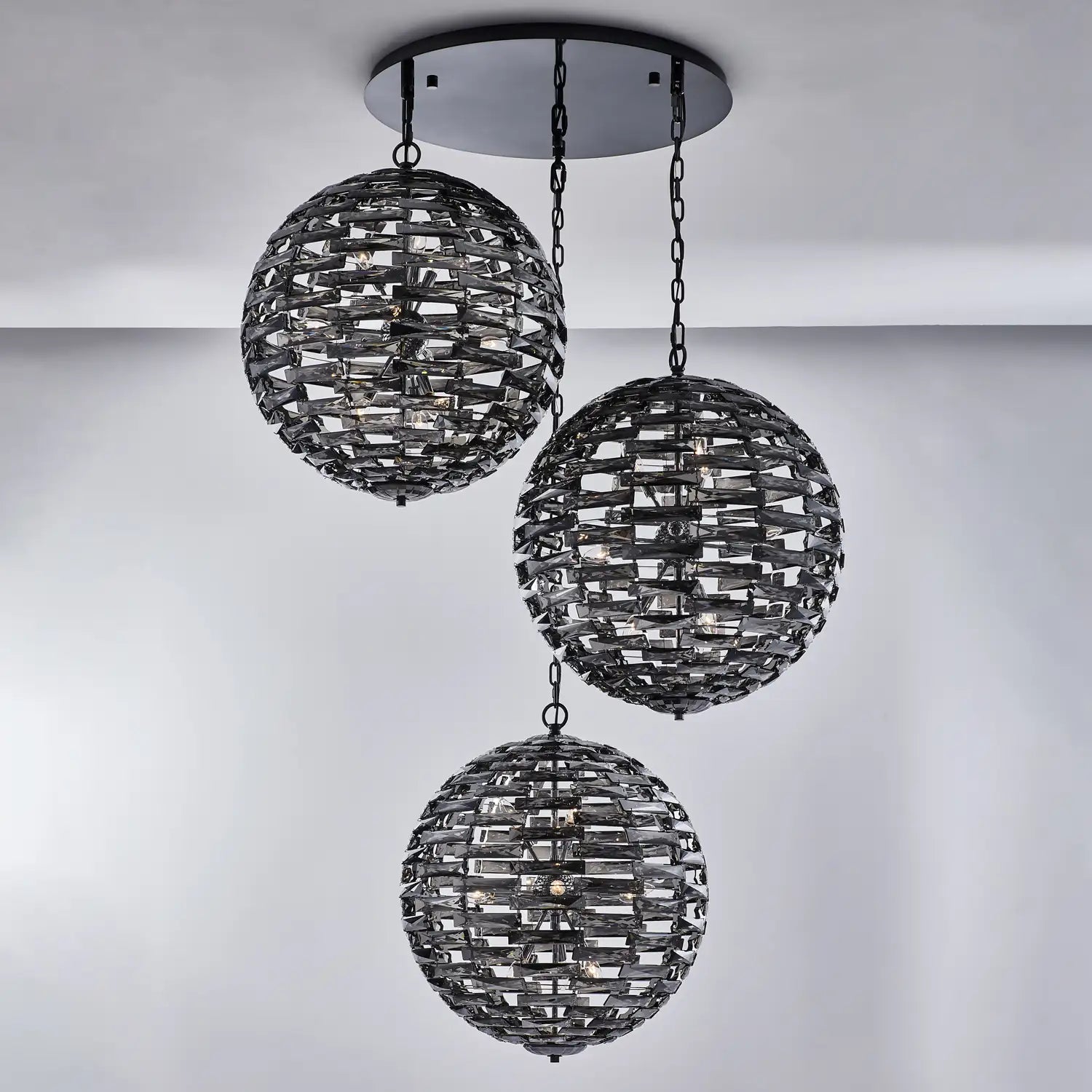 ALLEGRI, ALTA 3 ORB PENDANT, PENDANT LIGHT