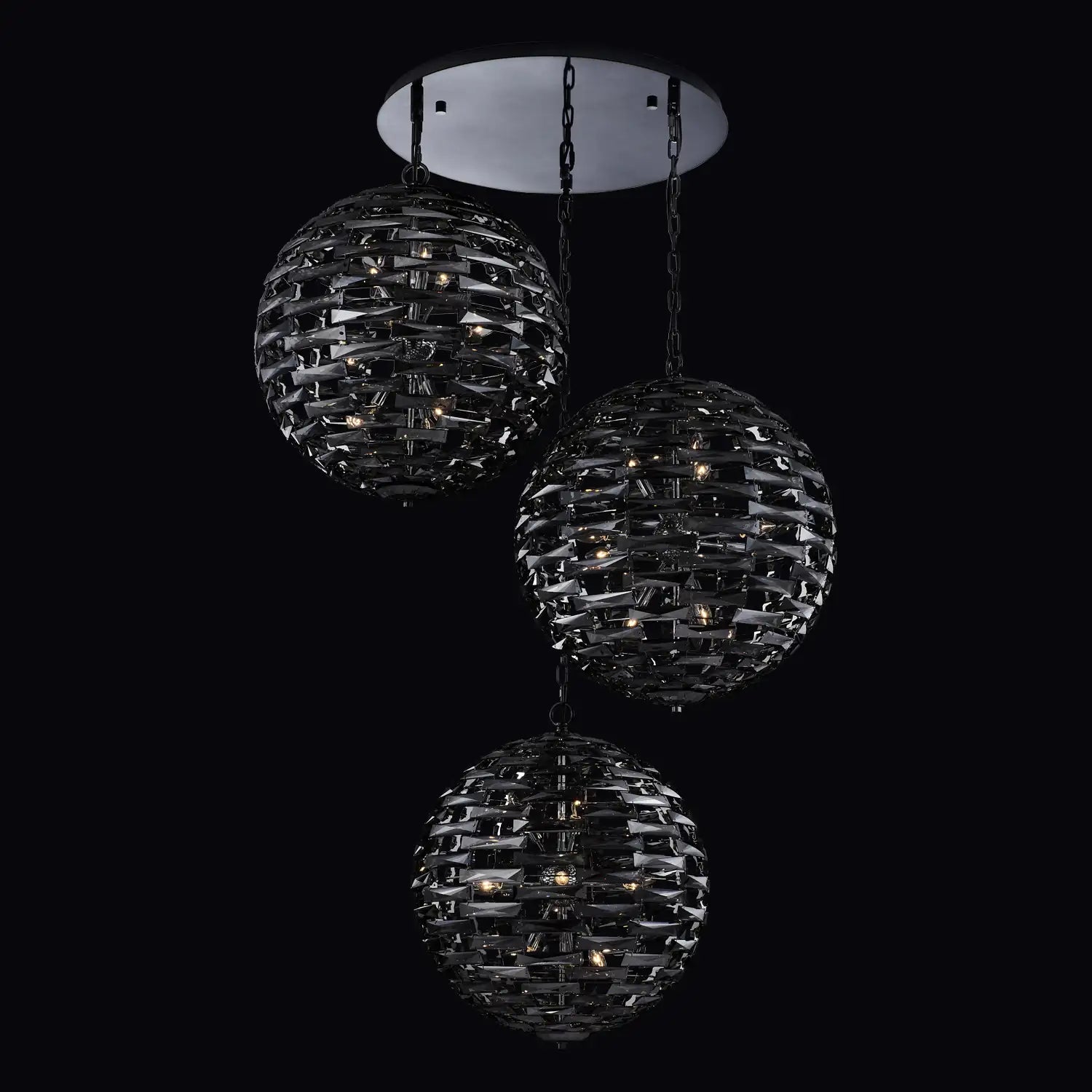 ALLEGRI, ALTA 3 ORB PENDANT, PENDANT LIGHT