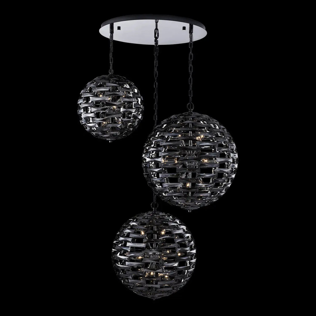 ALLEGRI, ALTA 3 ORB PENDANT, PENDANT LIGHT