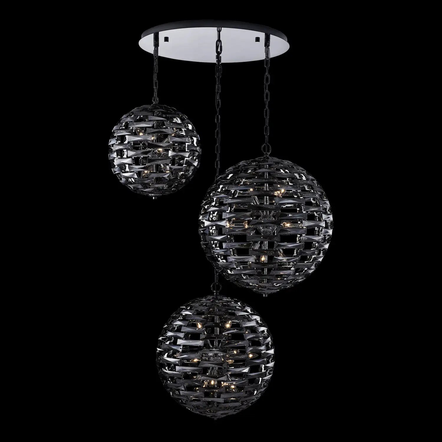 ALLEGRI, ALTA 3 ORB PENDANT, PENDANT LIGHT
