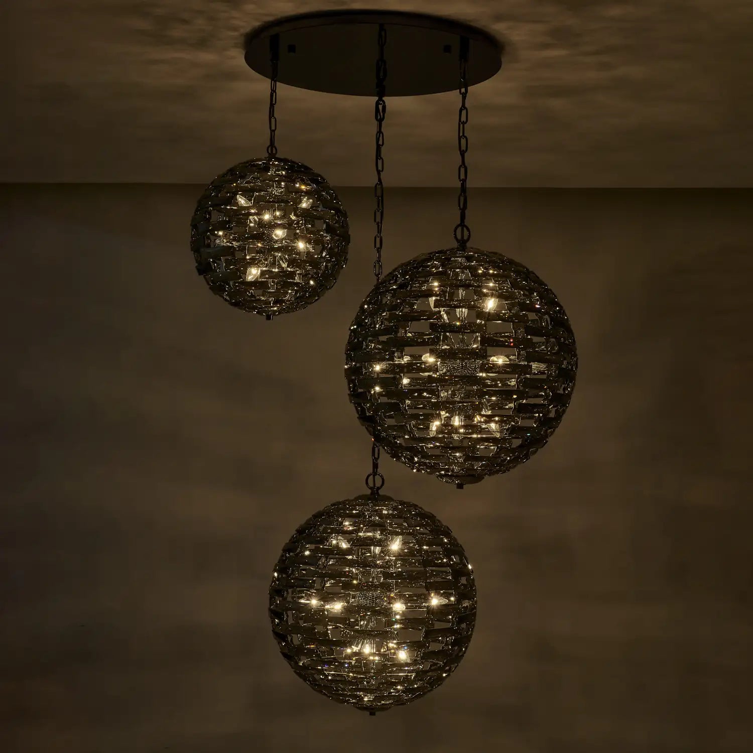 ALLEGRI, ALTA 3 ORB PENDANT, PENDANT LIGHT