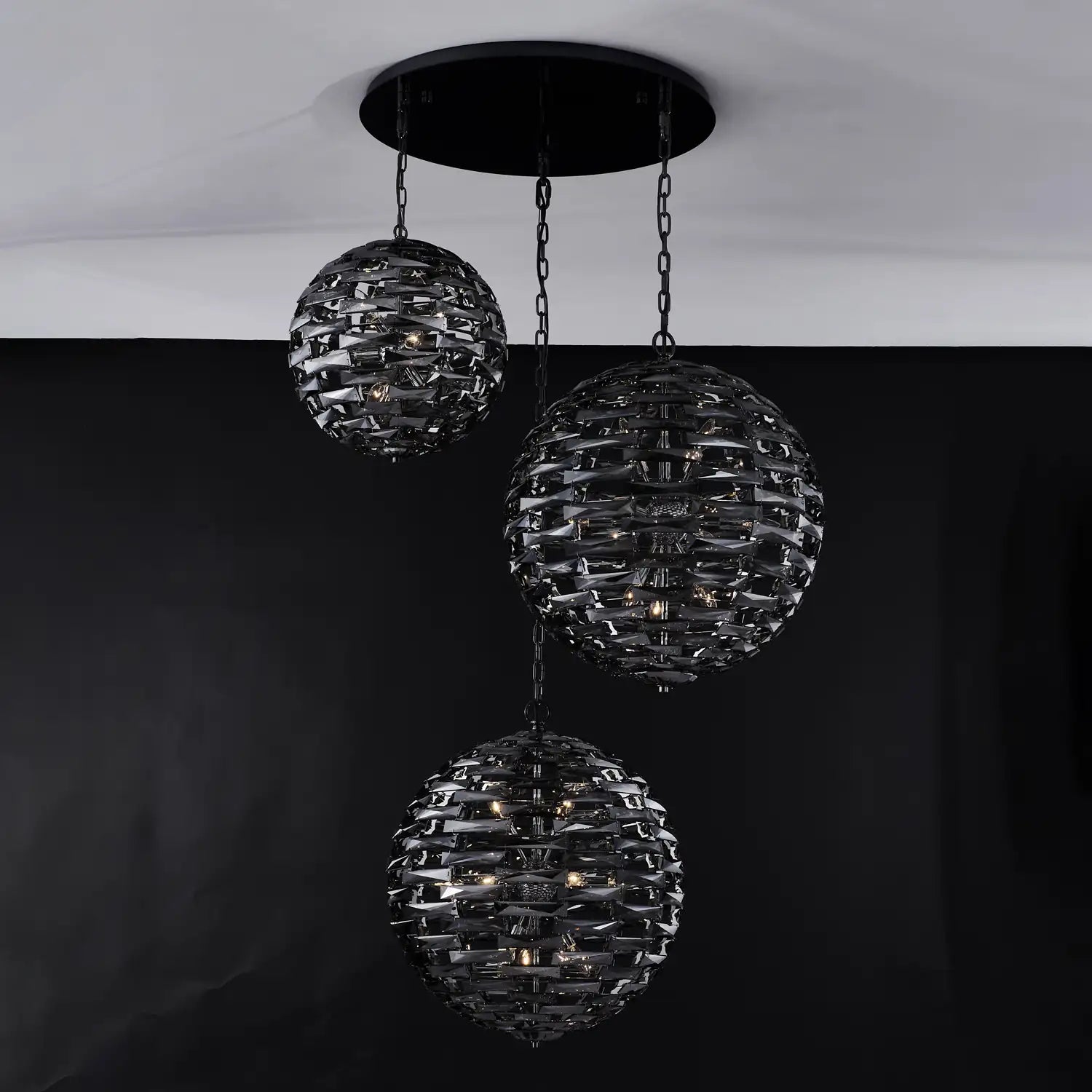 ALLEGRI, ALTA 3 ORB PENDANT, PENDANT LIGHT