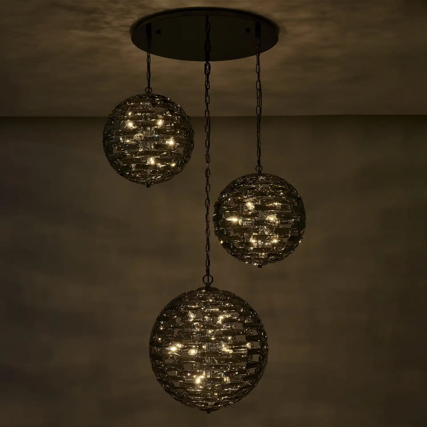 ALLEGRI, ALTA 3 ORB PENDANT, PENDANT LIGHT