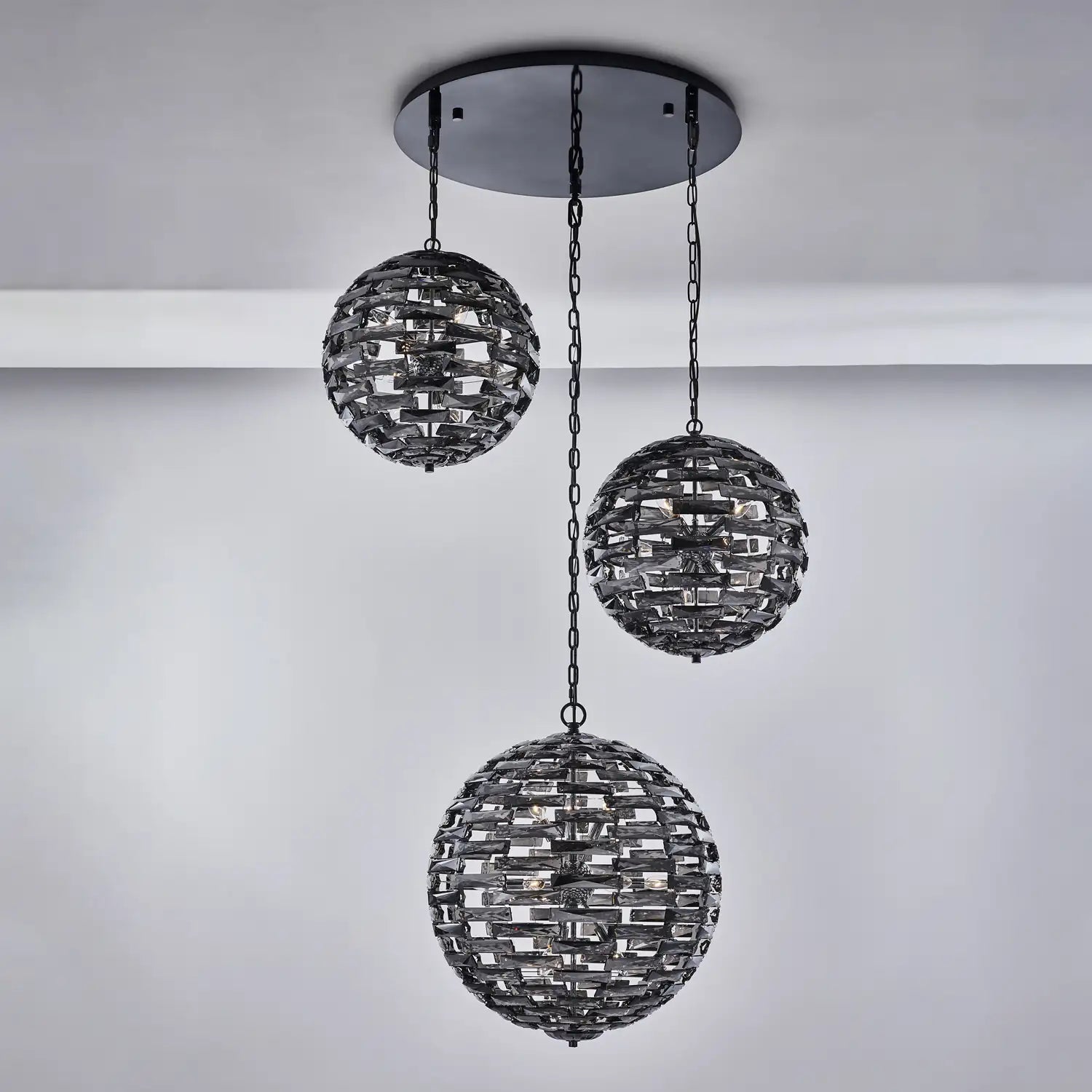ALLEGRI, ALTA 3 ORB PENDANT, PENDANT LIGHT