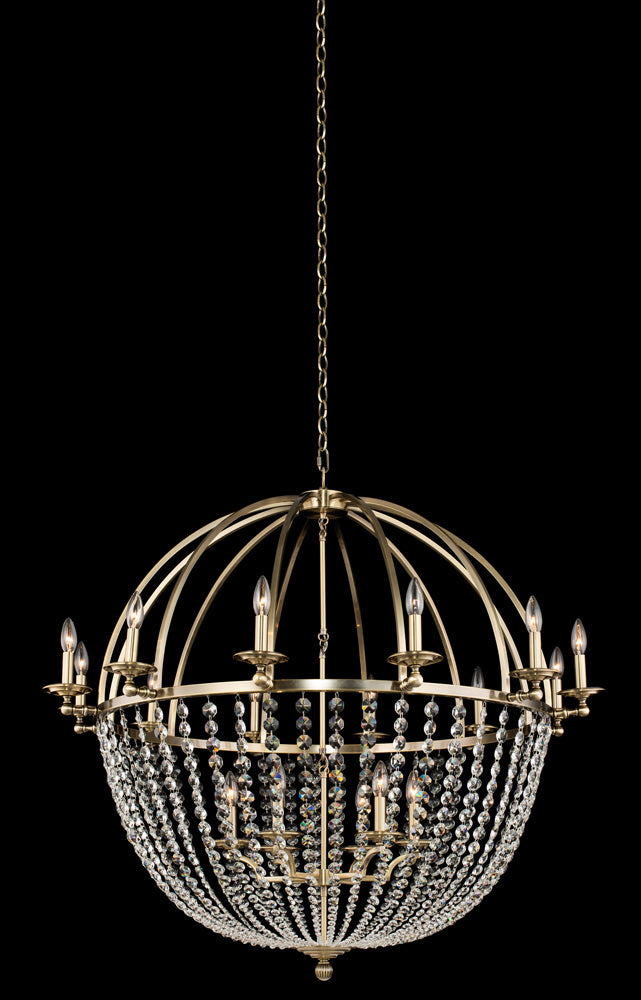 ALLEGRI, PENDOLO 12 ARM ORB CHANDELIER, CHANDELIER LIGHT