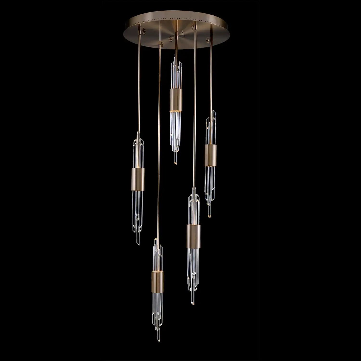 ALLEGRI, LUCCA MULTI DROP FOYER, PENDANT LIGHT