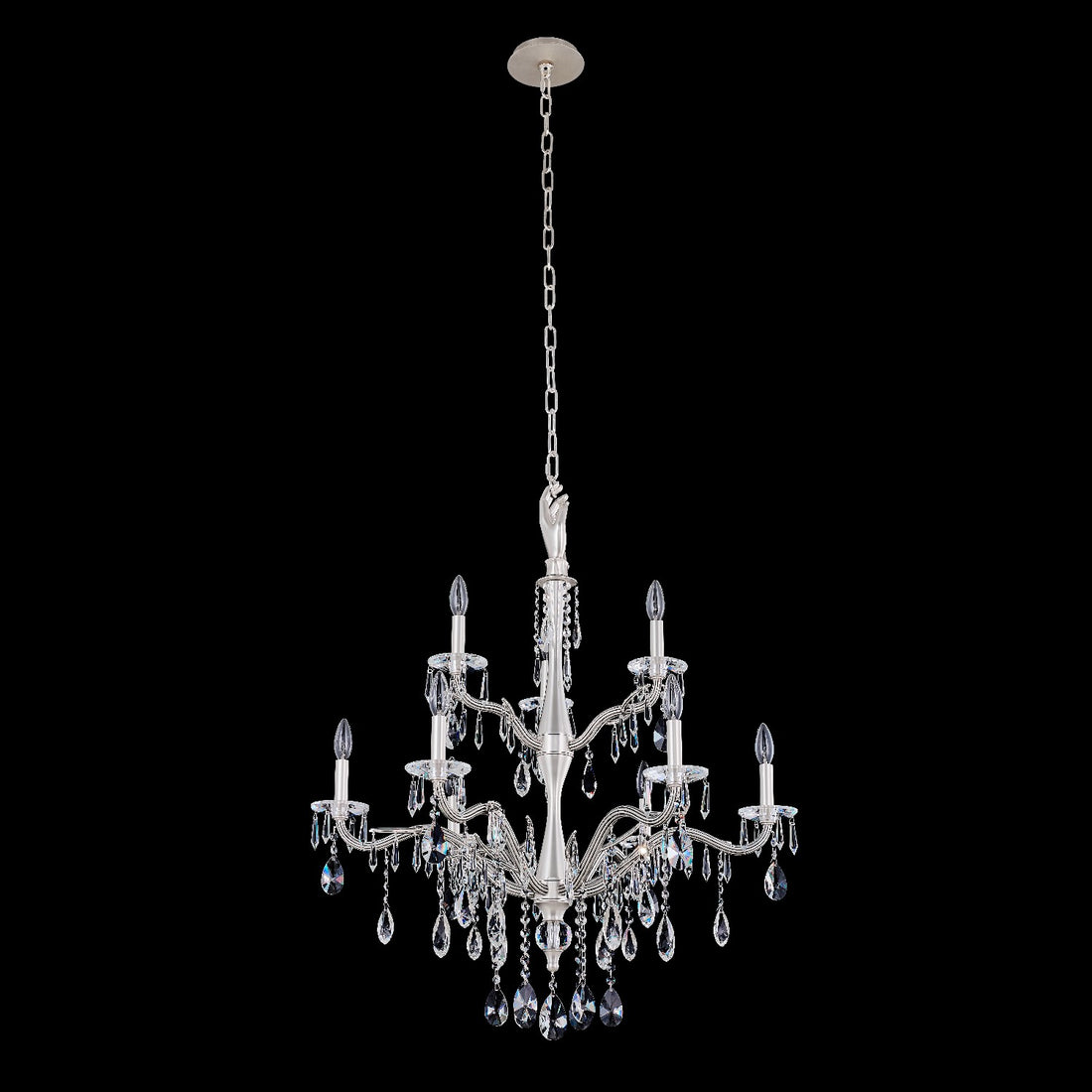 ALLEGRI, VENERE 2 TIER CHANDELIER, CHANDELIER LIGHT