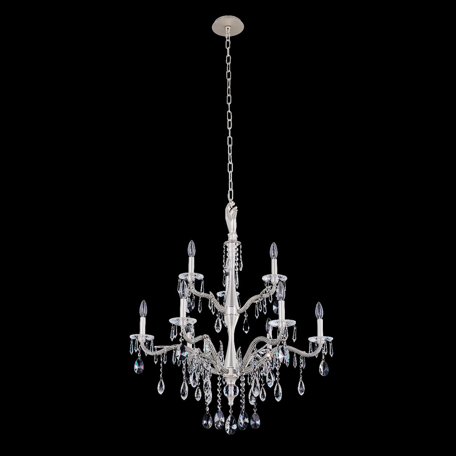 ALLEGRI, VENERE 2 TIER CHANDELIER, CHANDELIER LIGHT