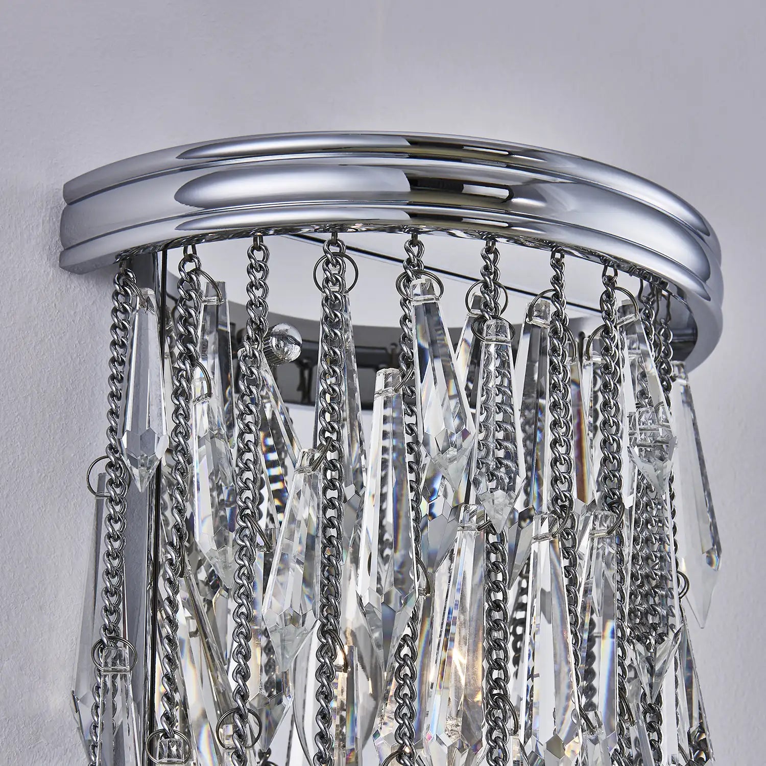 ALLEGRI, FRANGIA CHROME WALL SCONCE, WALL SCONCES
